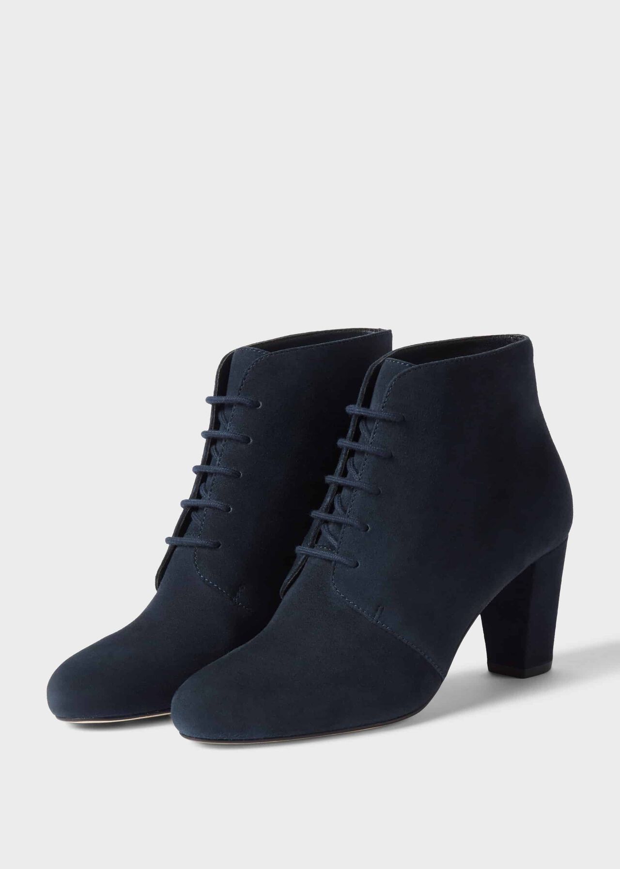 Patricia Suede Ankle Boots, Navy, hi-res