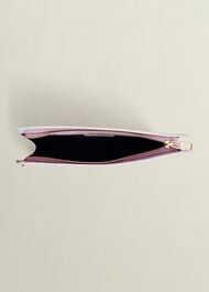 Catherine Leather Wristlet, Dusky Pink, hi-res