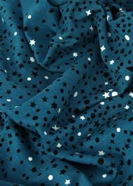 Sonya Printed Top, Dark Blue, hi-res