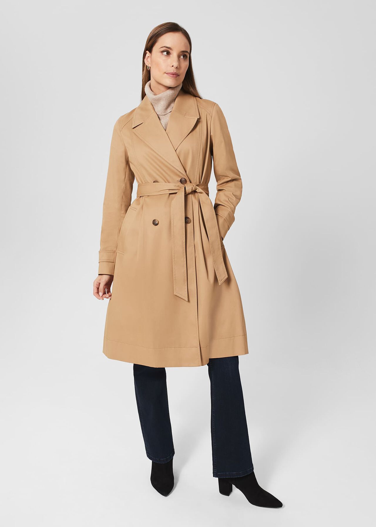 Ashleigh Trench, Fawn Beige, hi-res