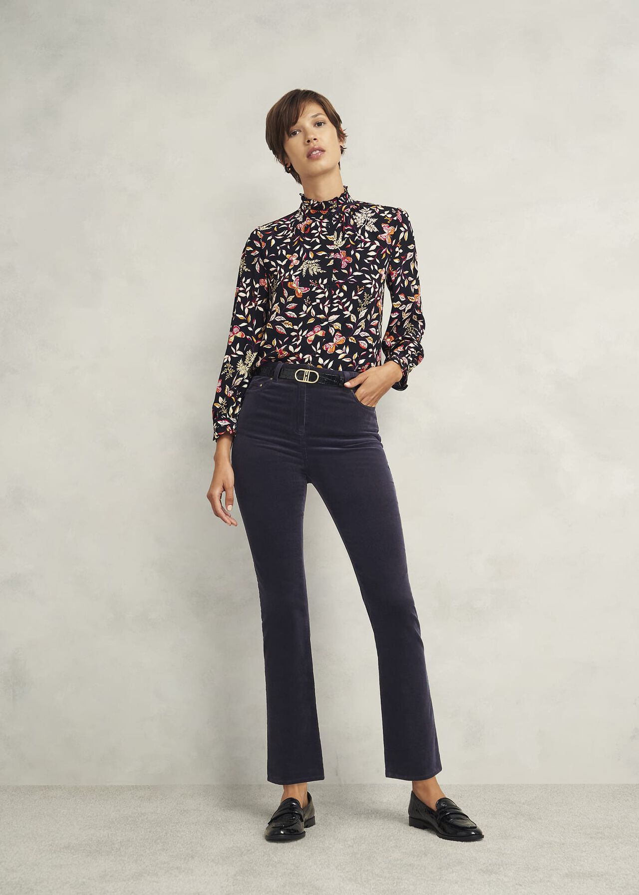Hampstead Cord Trousers, Navy, hi-res