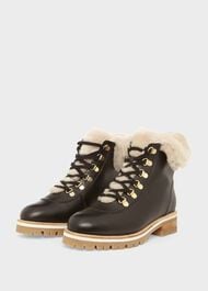 Kaden Leather Ankle Boots, Black, hi-res