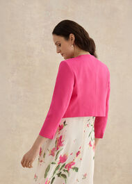 Elize Textured Jacket, Bright Pink, hi-res