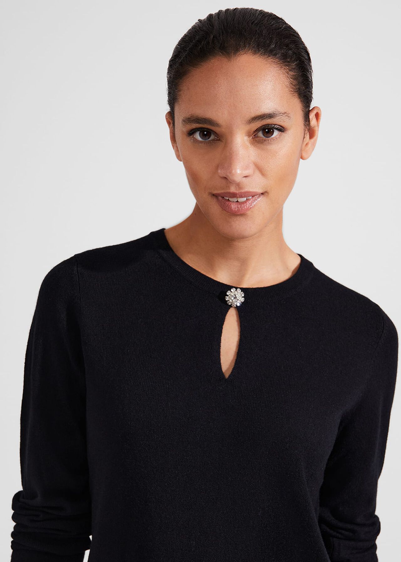Wrenley Sweater With Cashmere, Hobbs Navy, hi-res