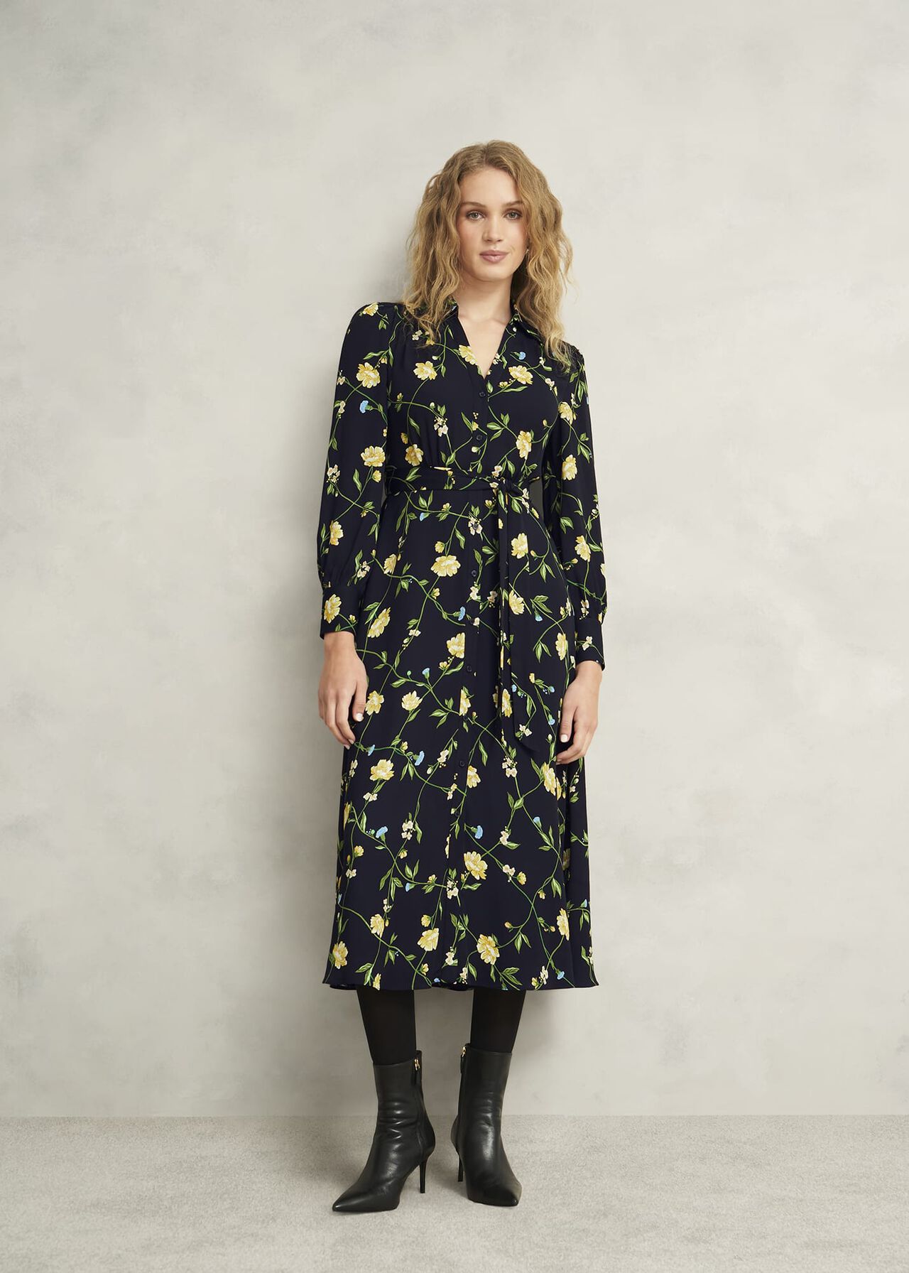 Everly Dress, Navy Multi, hi-res