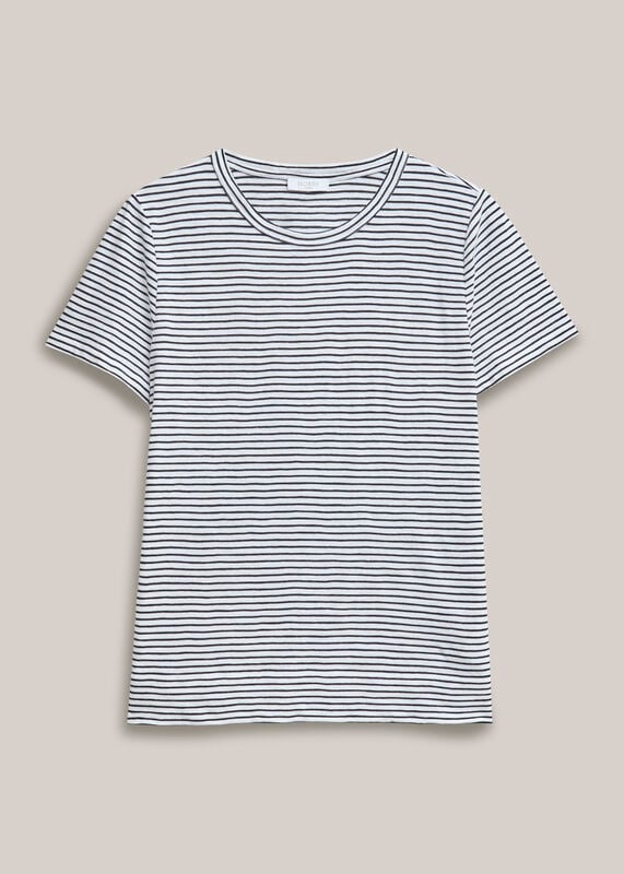 Adaline Cotton Slub Striped T-Shirt