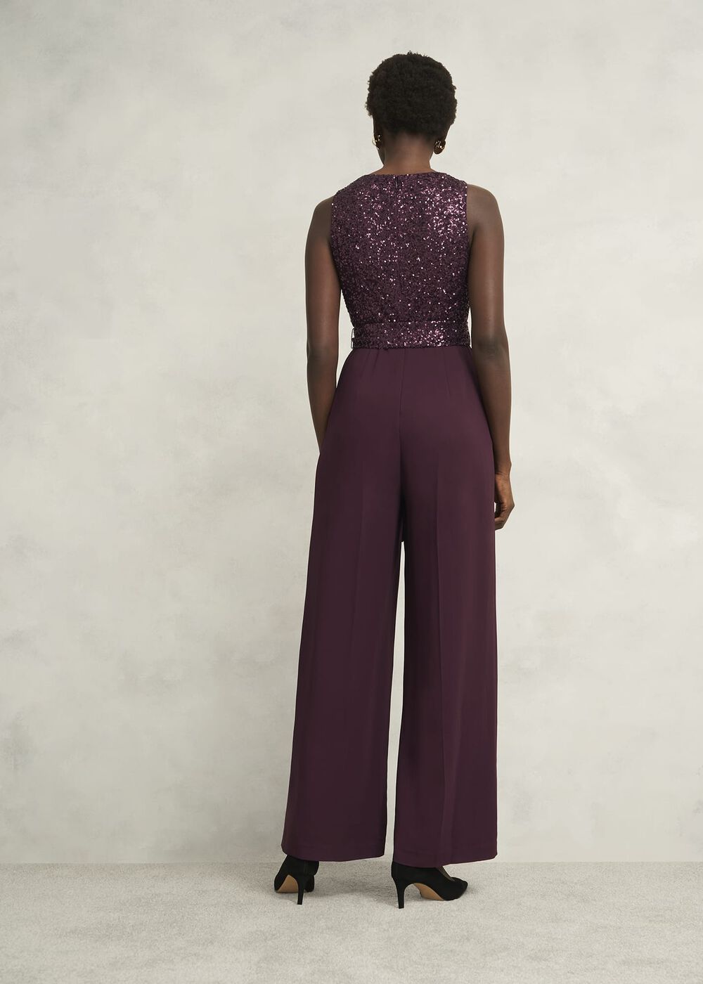 Petite Zuri Jumpsuit, Onyx Red, hi-res