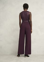 Petite Zuri Jumpsuit, Onyx Red, hi-res