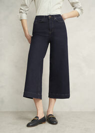 Brinley Crop Wide Leg Jeans, Indigo, hi-res