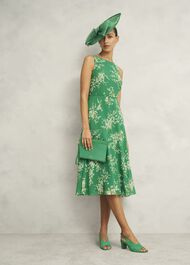 Karina Suede Sandals, Cilantro Green, hi-res