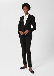 Ophelia Slim Pants With Stretch, Black, hi-res