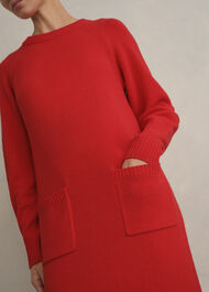 Claudia Knitted Dress, Pepper Red, hi-res