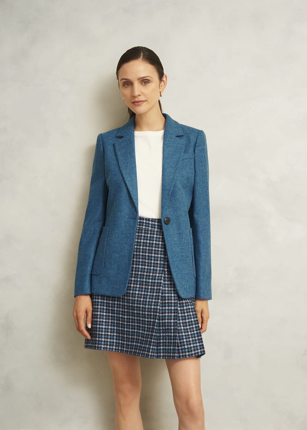 Lilla Wool Jacket, Blue, hi-res
