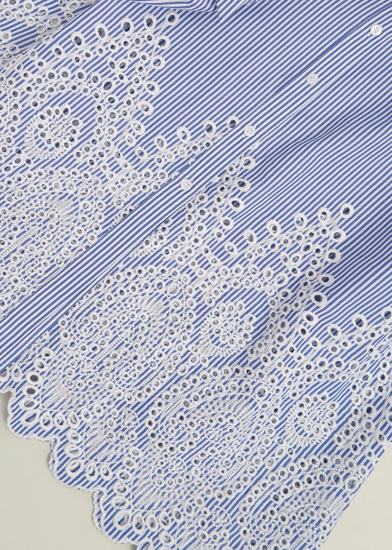 Juliette Cotton Dress, Blue Ivory, hi-res