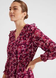 Petite Elaina Dress, Purple Multi, hi-res