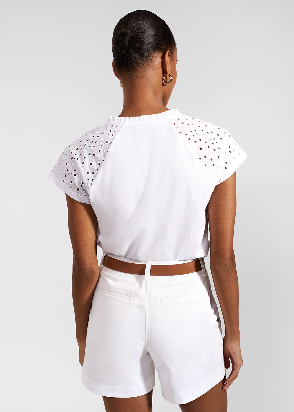 Carla Shorts, White, hi-res