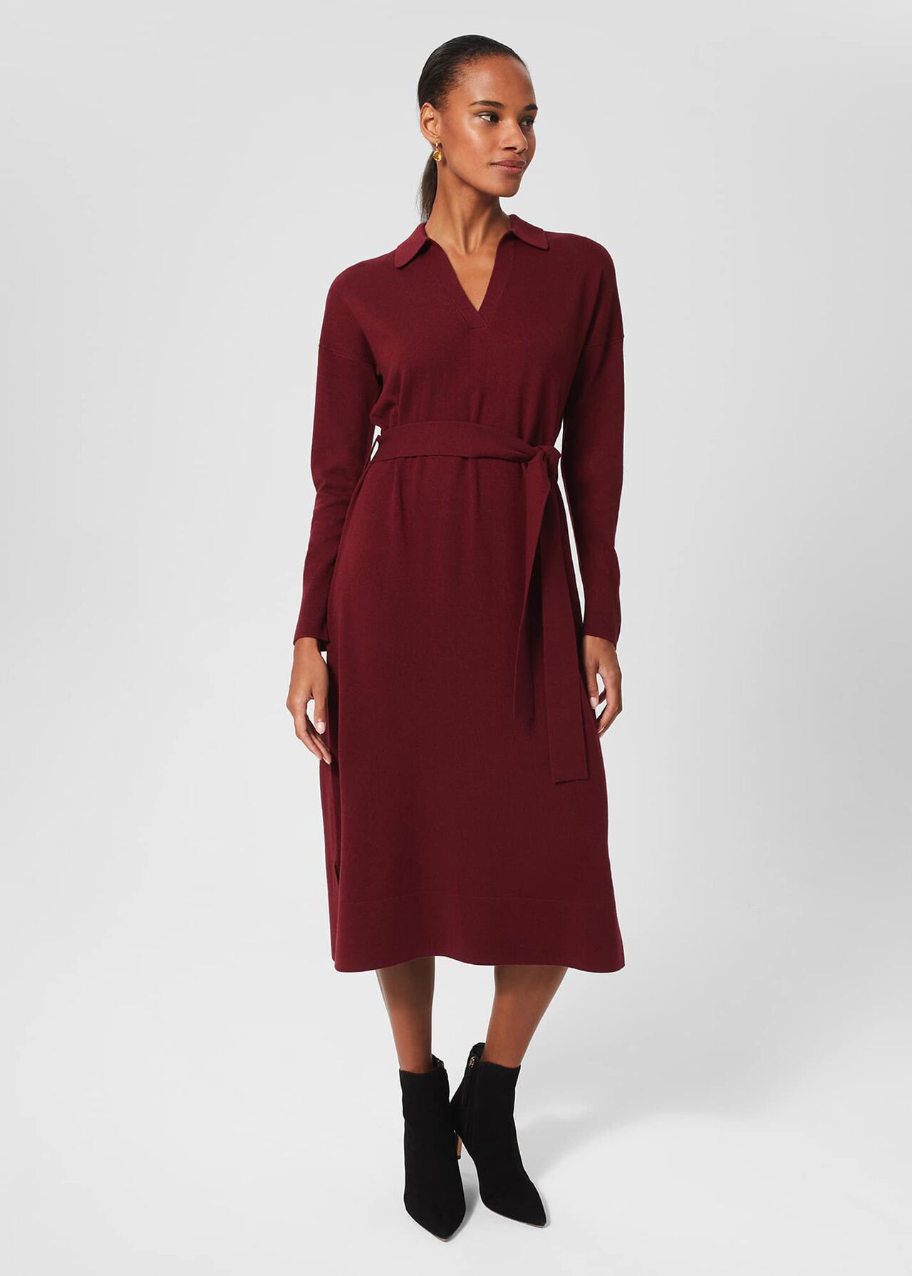 Teresa Knitted Dress, Rhubarb, hi-res