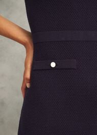 Niamh Knitted Dress, Hobbs Navy, hi-res