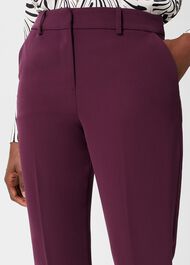 Adelia Tapered Trousers, Deep Plum, hi-res