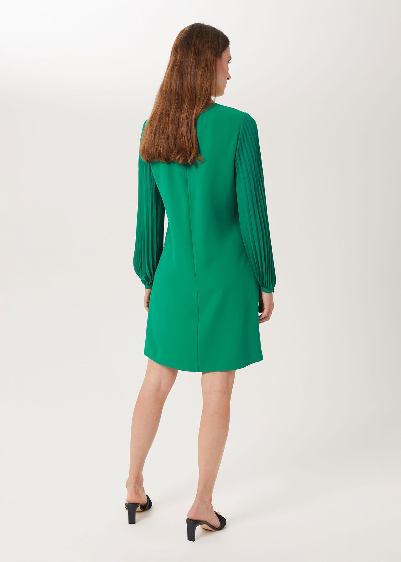 Greta Popover Dress, Field Green, hi-res