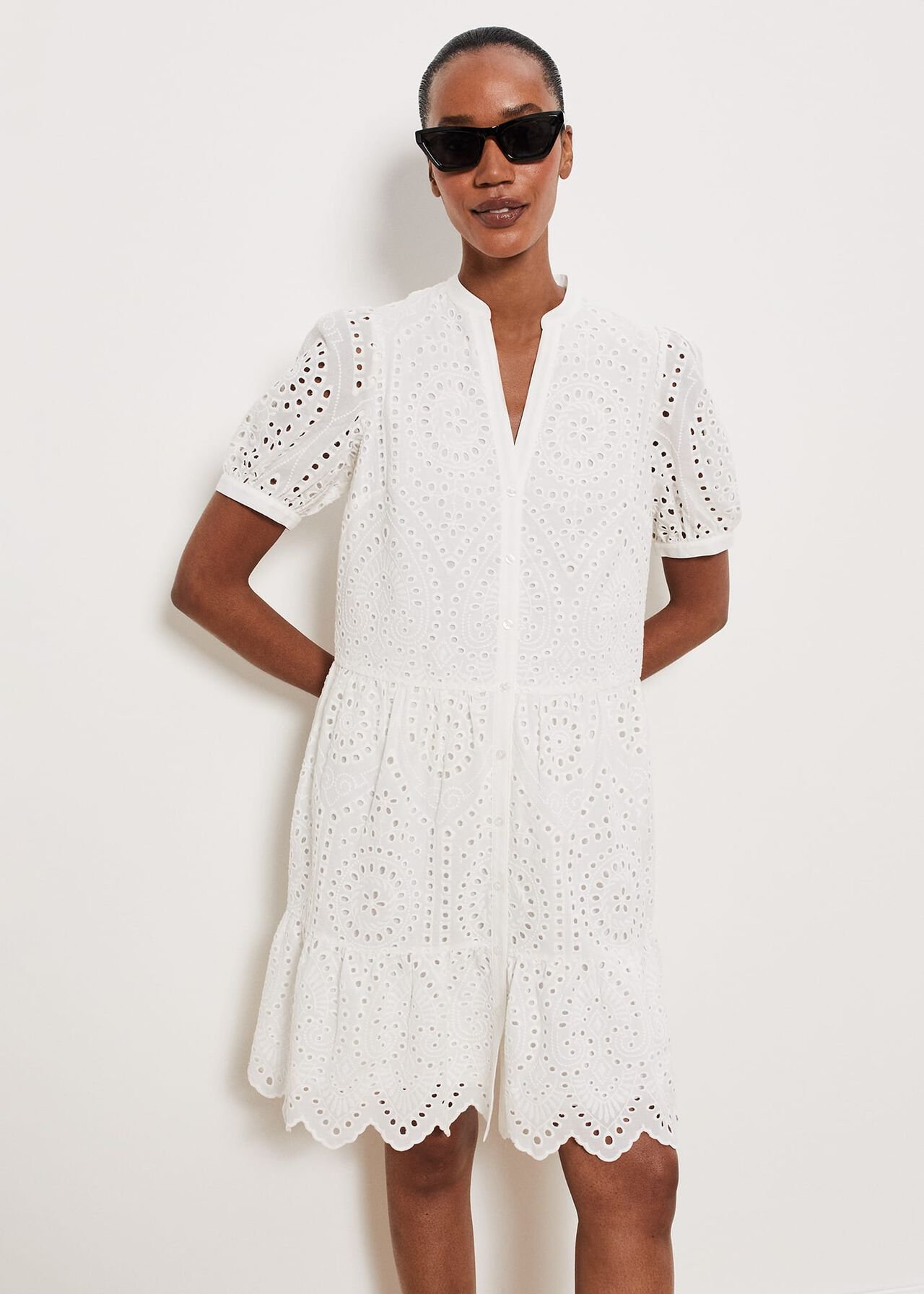 Berkeley Dress, Ivory, hi-res