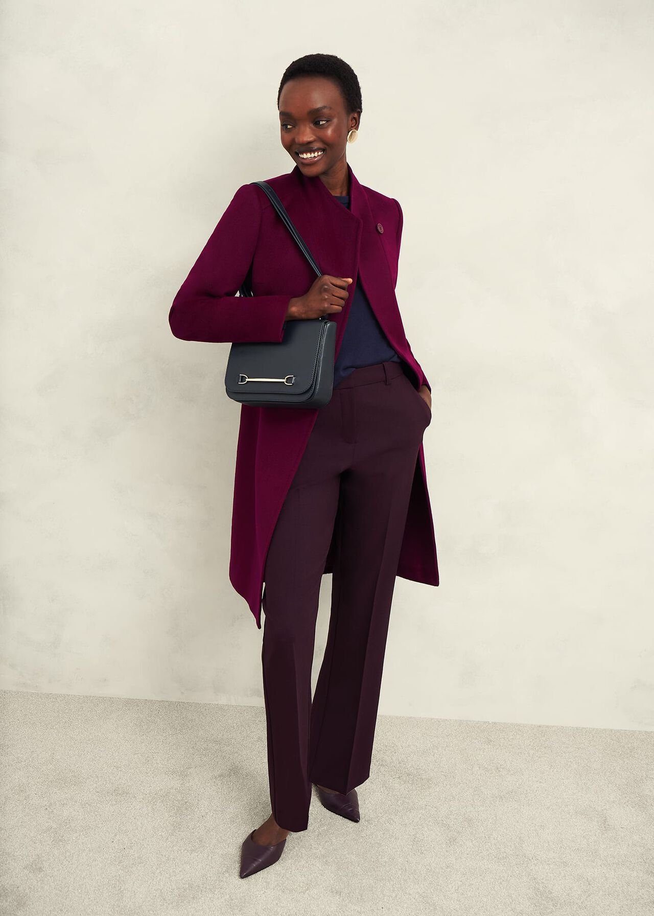 Perla Merino Wool Sweater, Hobbs Navy, hi-res