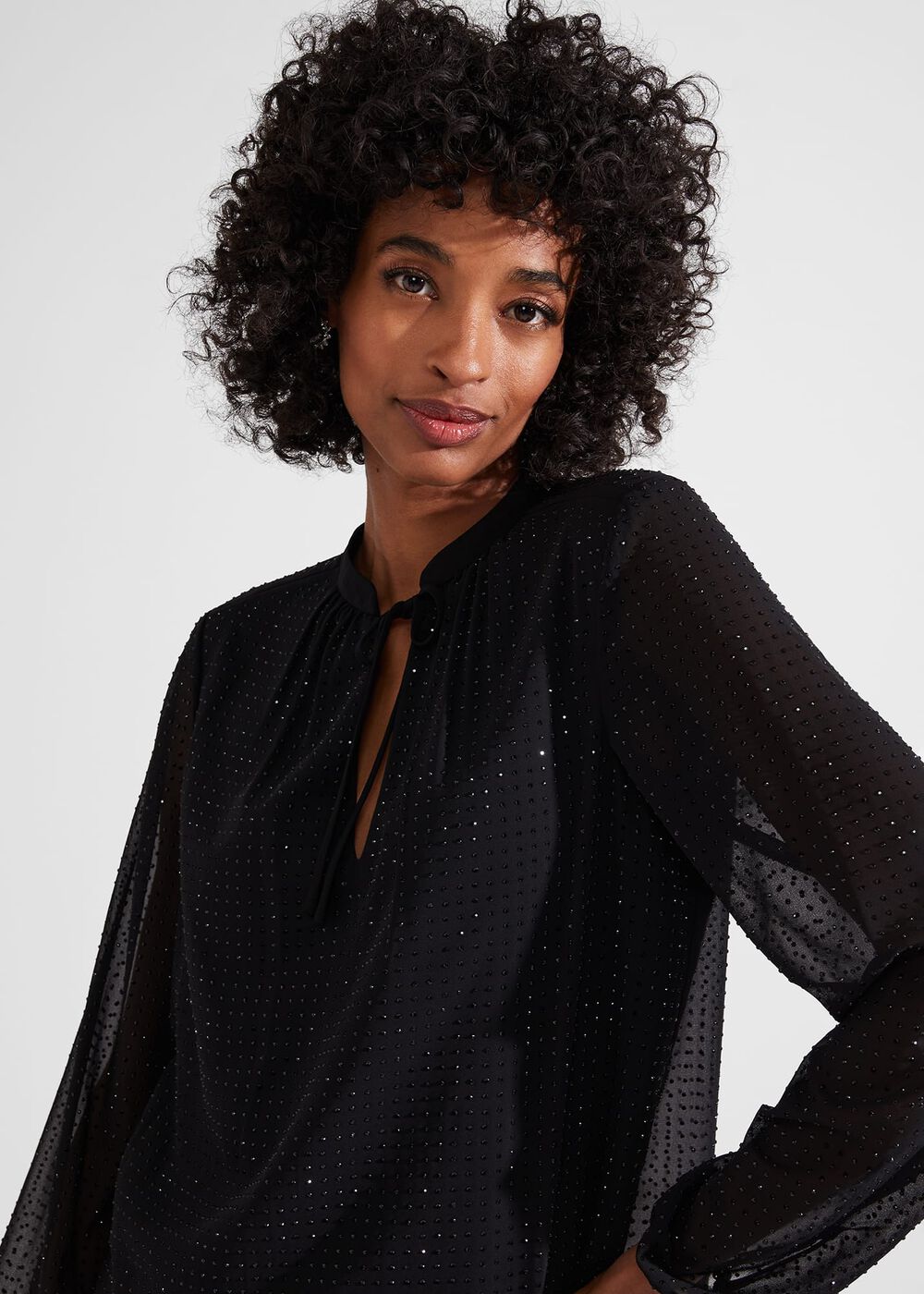 Amira Top, Black, hi-res