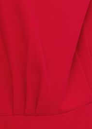 Eloise Crepe Midi Dress, Poppy Red, hi-res