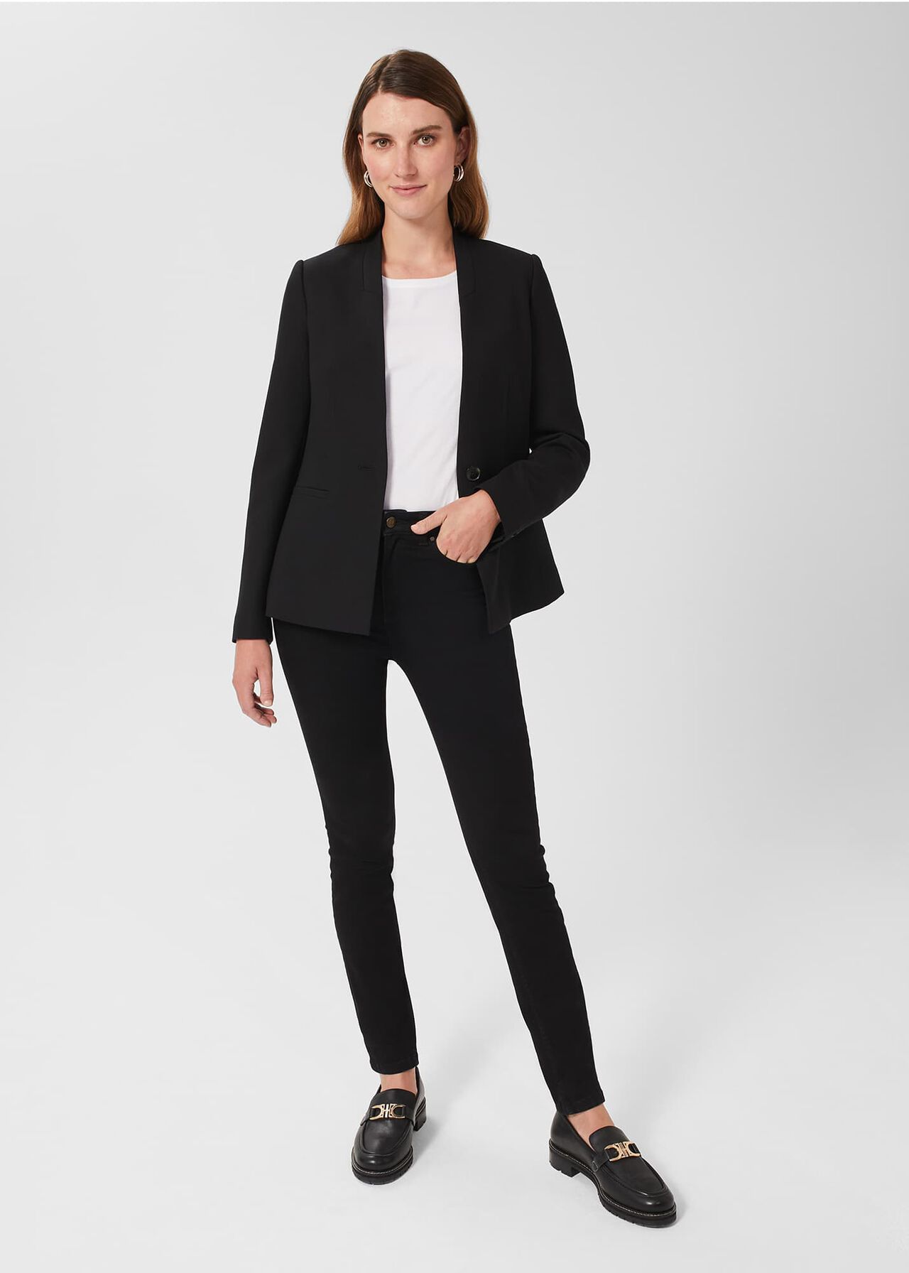 Petite Gia Jeans, Black, hi-res