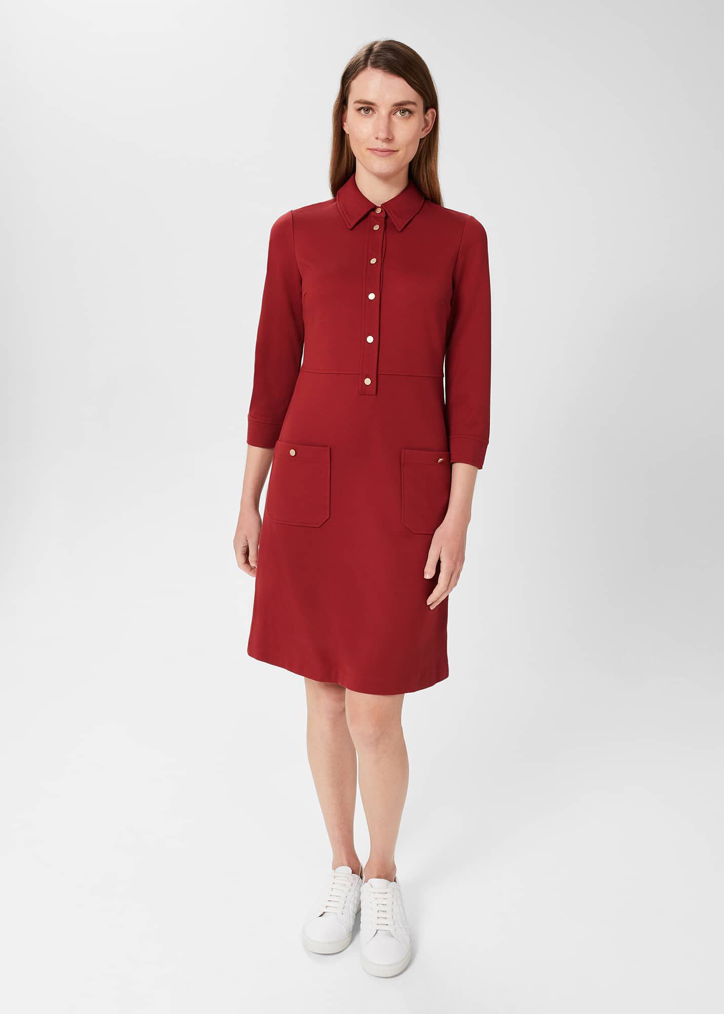 Shift store red dress