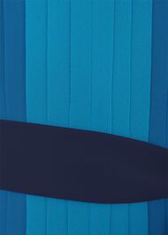 Lila V Neck Midi Dress, Navy Multi, hi-res