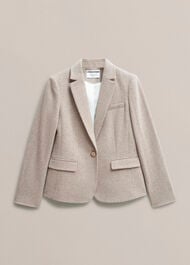 Chelsey Wool Blend Jacket, Neutral, hi-res