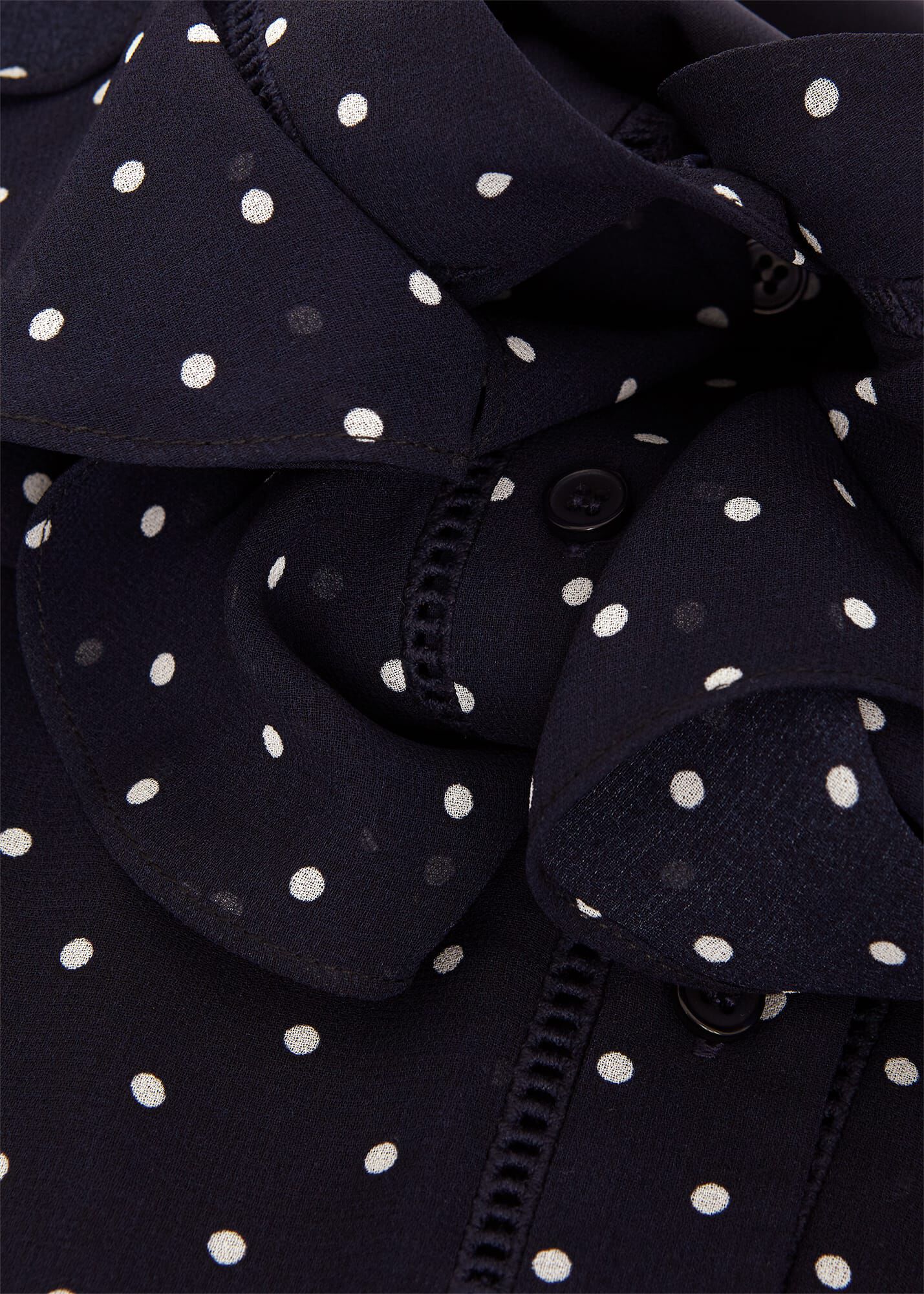 hobbs polka dot blouse
