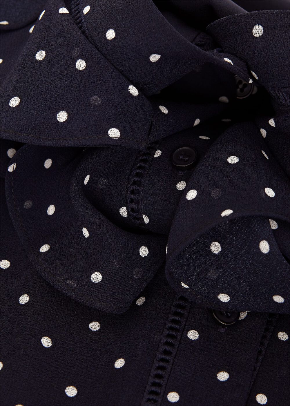 Rosana Polka Dot Top, Navy Ivory, hi-res