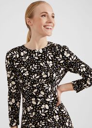 Ami Jersey Dress, Black Multi, hi-res