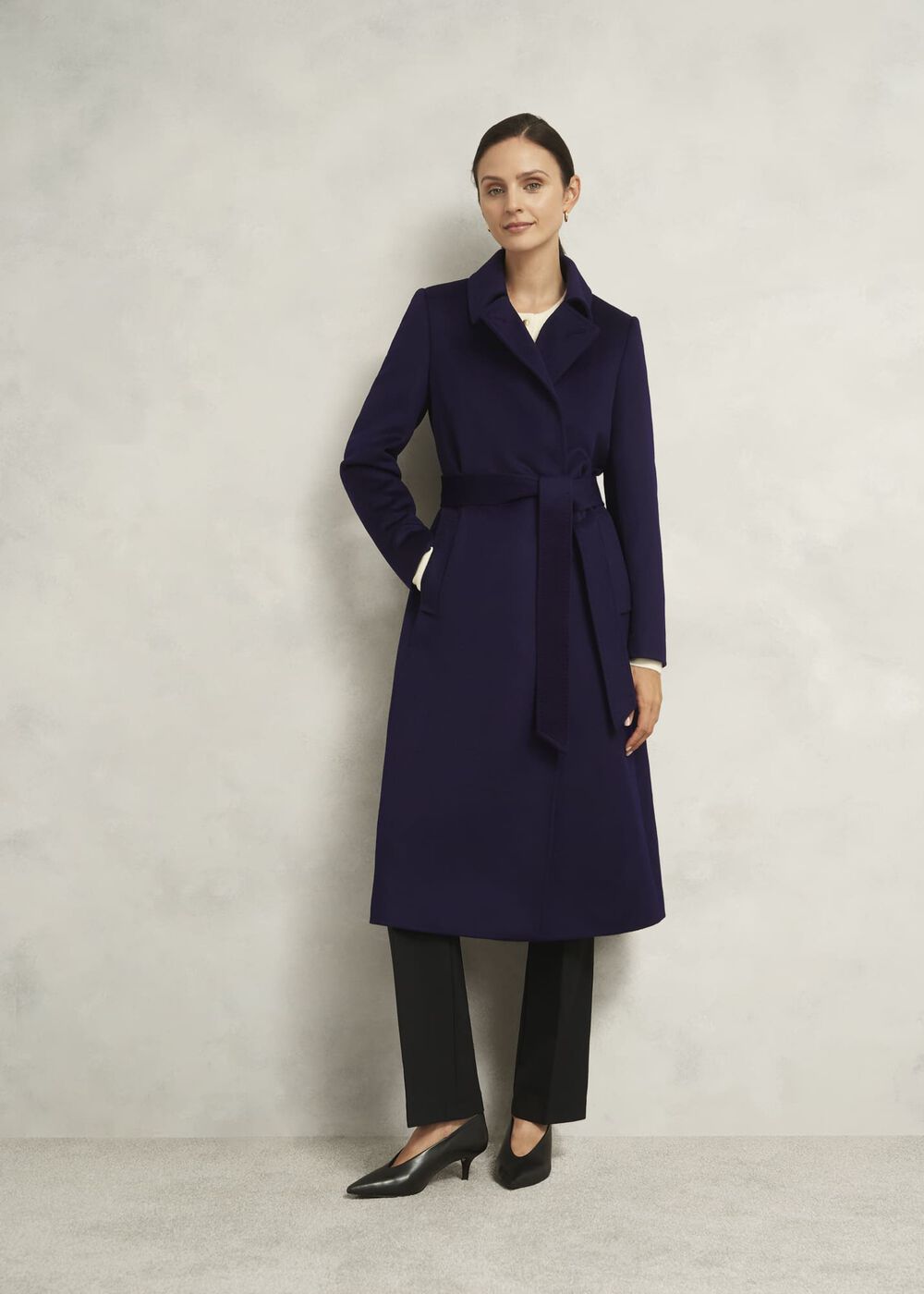 Livia Wool Coat, Midnight Purple, hi-res