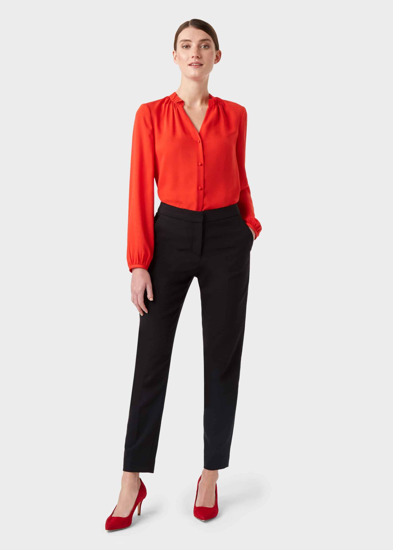 Gabi Blouse, Red, hi-res