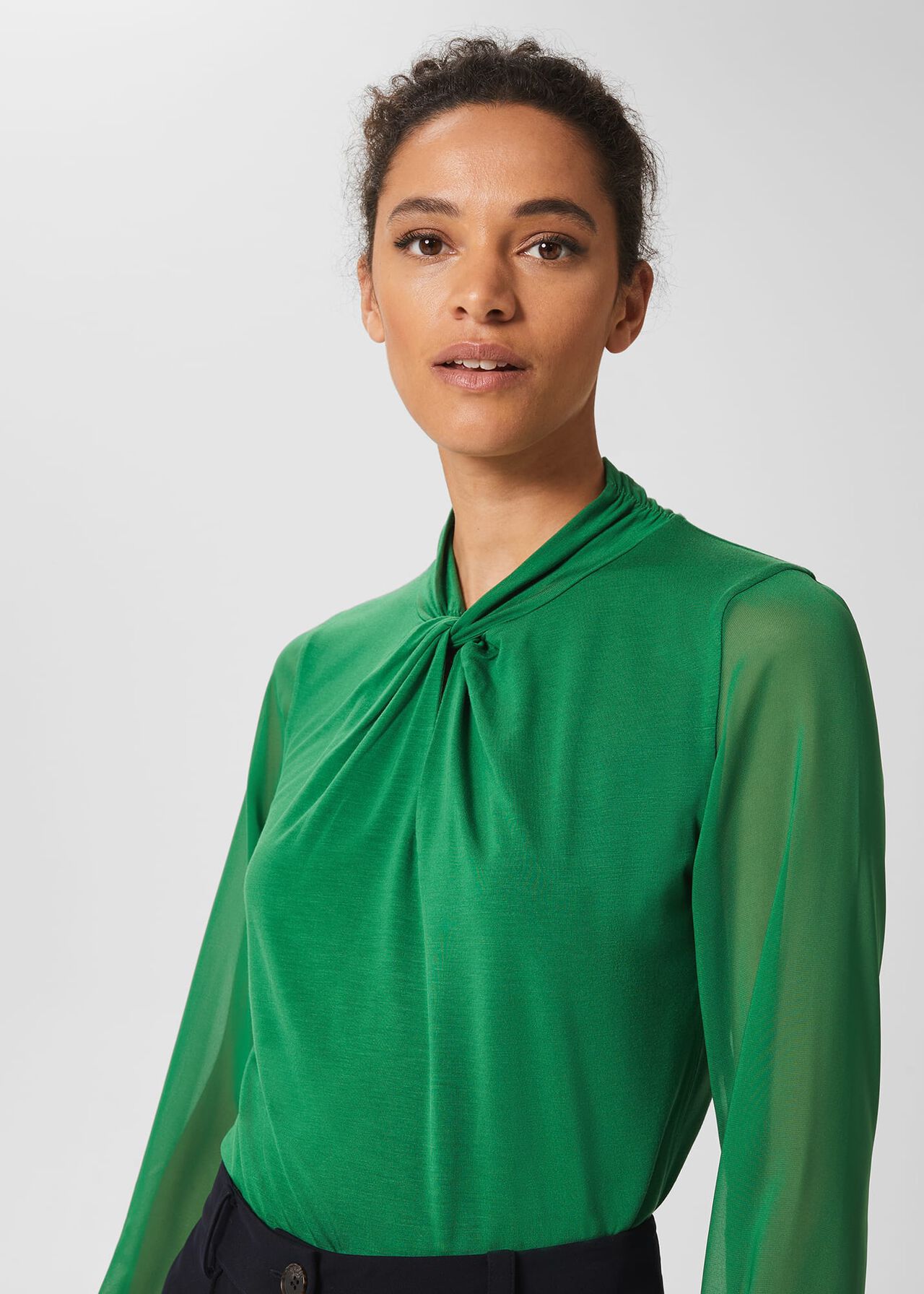 Ashley Top, Green, hi-res