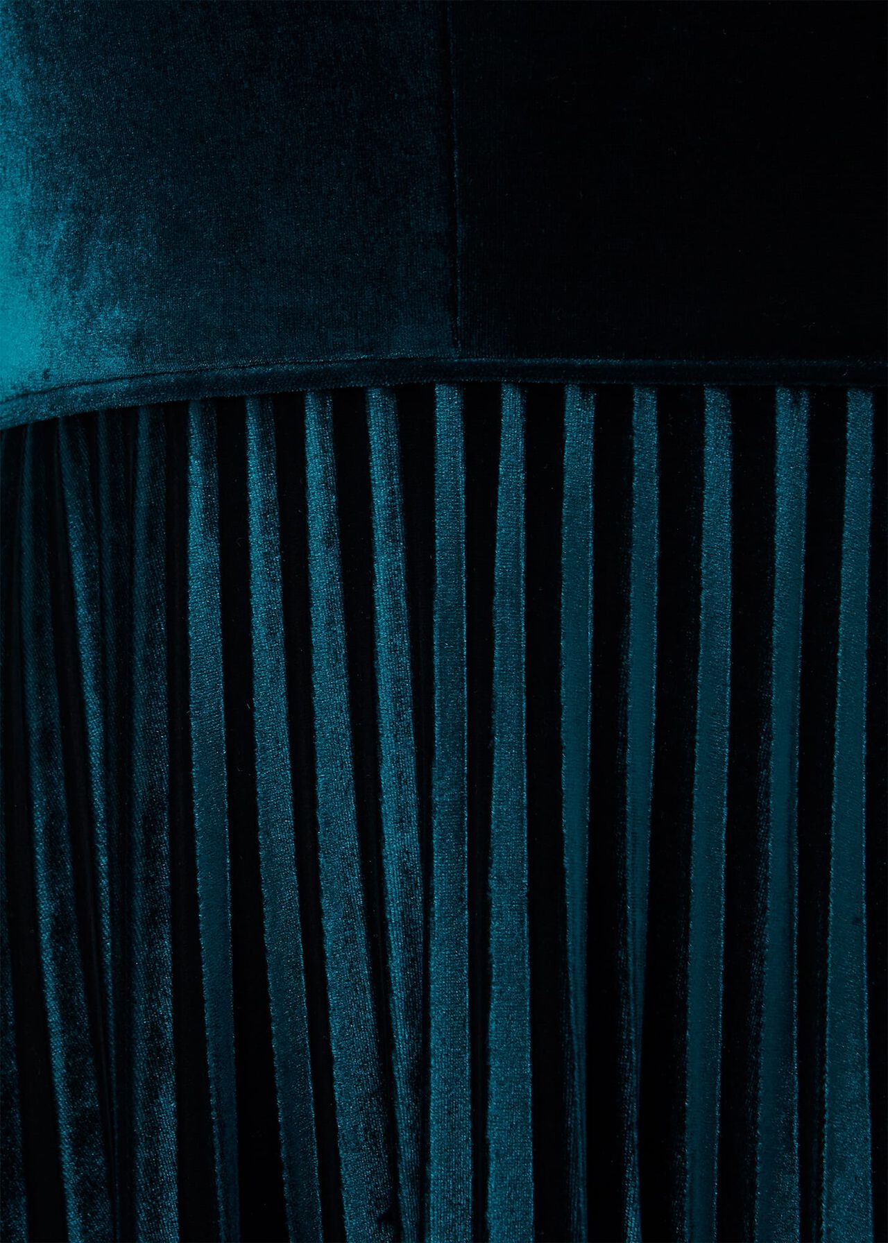 Rosalie Velvet Pleated Dress, Pine Green, hi-res
