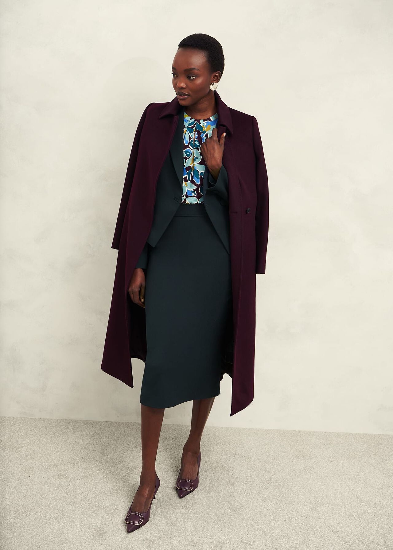 Linda Pencil Skirt, Deep Pine Green, hi-res