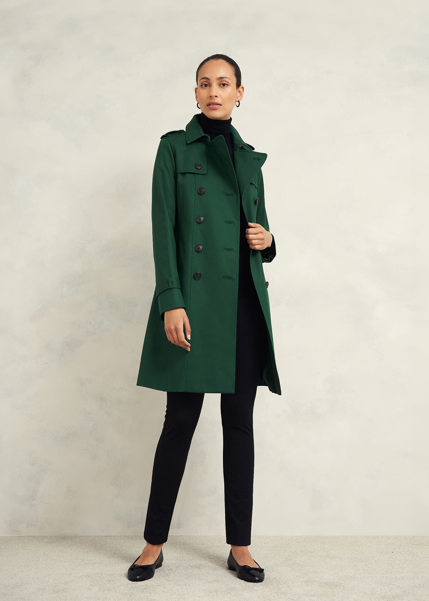 Saskia Shower Resistant Trench Coat | Hobbs ROW |