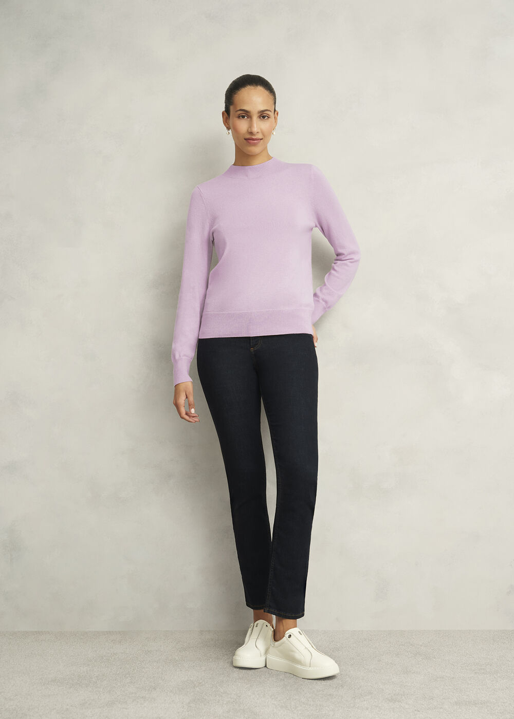 Indah Jumper With Cashmere, Dusted Pink, hi-res