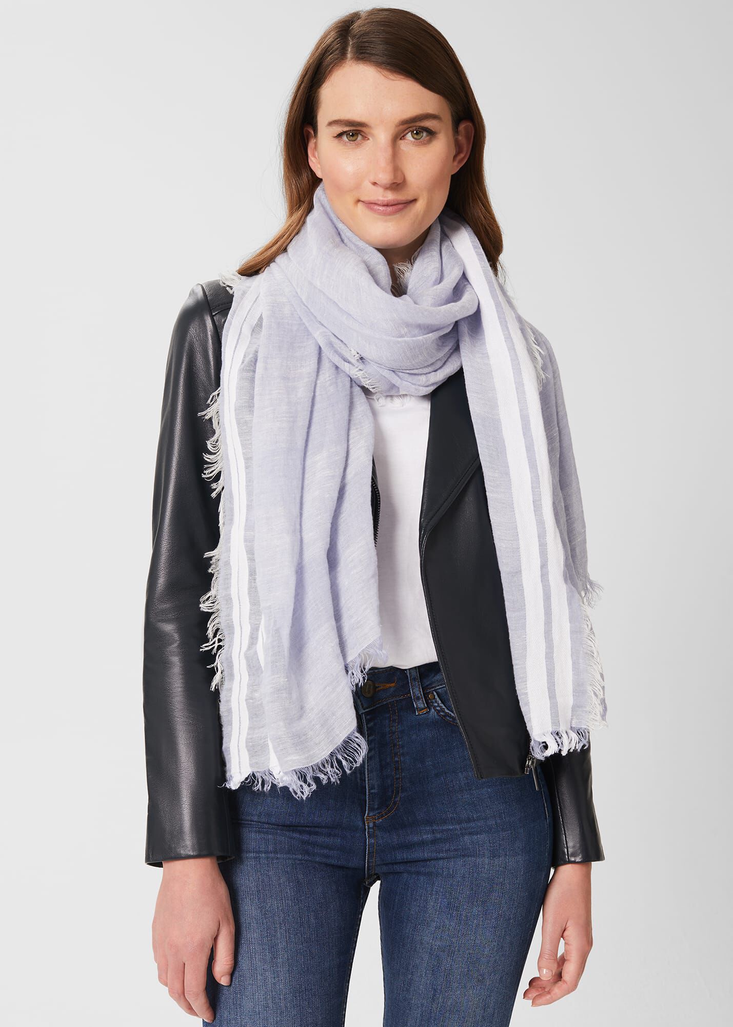 Linen top scarf womens