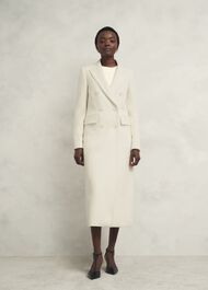 Juniper Wool Coat, Ivory, hi-res