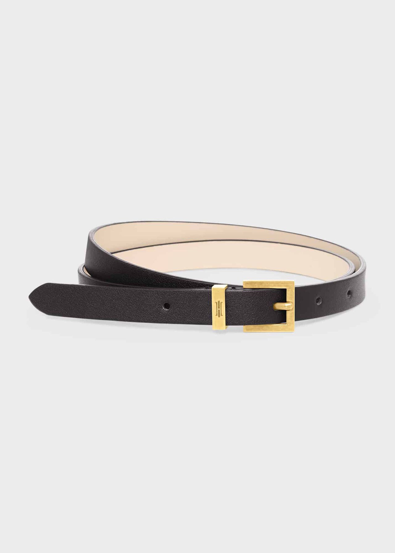 Zelda Skinny Belt, Black, hi-res