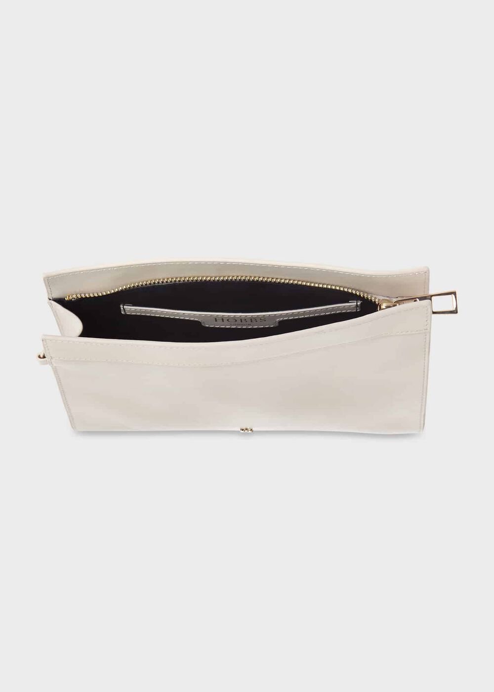 Catherine Leather Wristlet, Ivory, hi-res