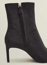 Cassia Jewelled Ankle Boots, Black, hi-res