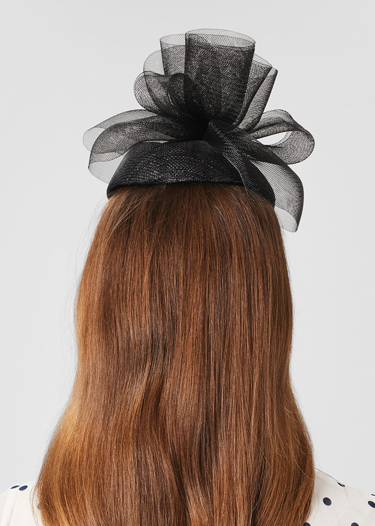 Amber Fascinator, Black, hi-res