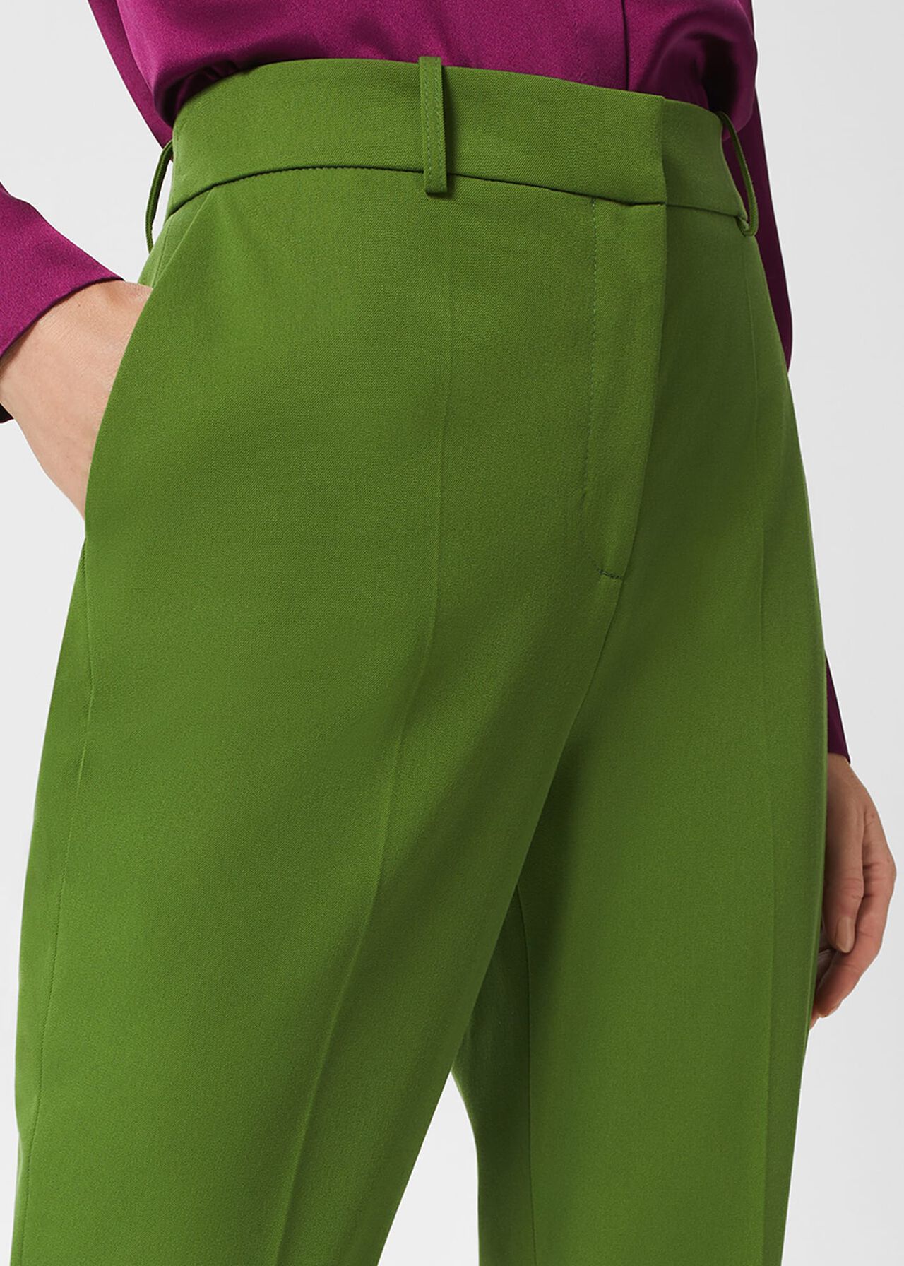 Anela Trousers, Green, hi-res