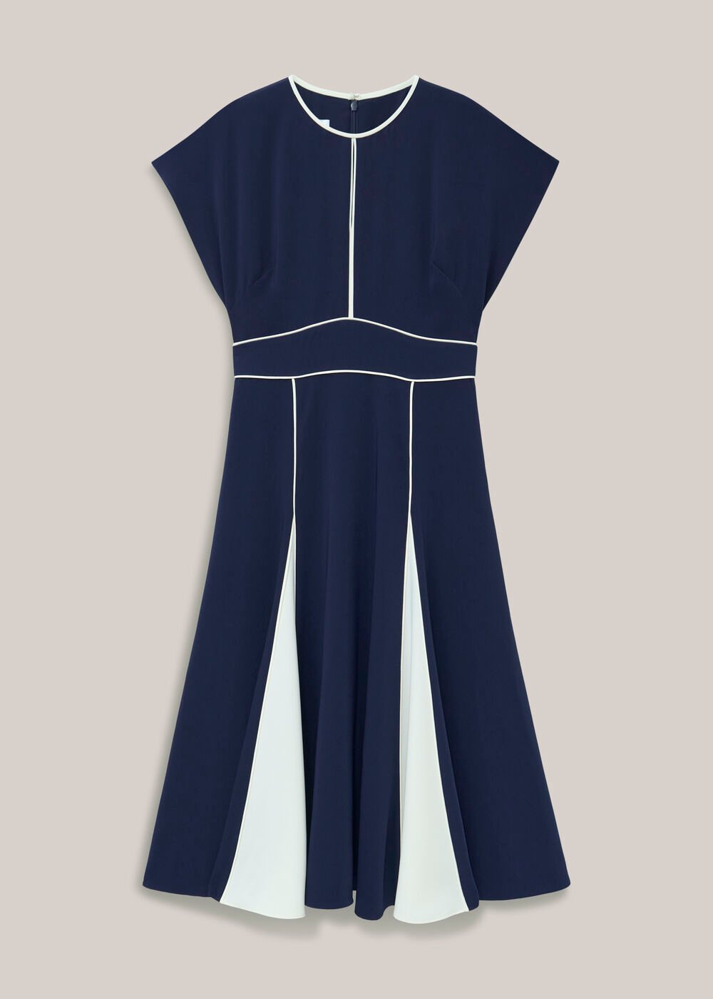 Viola Dress, Midnight Cream, hi-res
